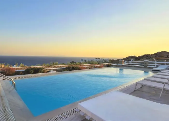 Mando Pool W Sea Views - Five Bedrooms Βίλα Παραλία Super Paradise