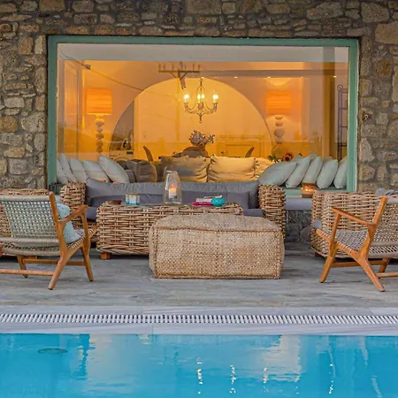 Mando Pool Villas W Sea Views - Five Bedrooms Villa Super Paradise Beach (Mykonos)
